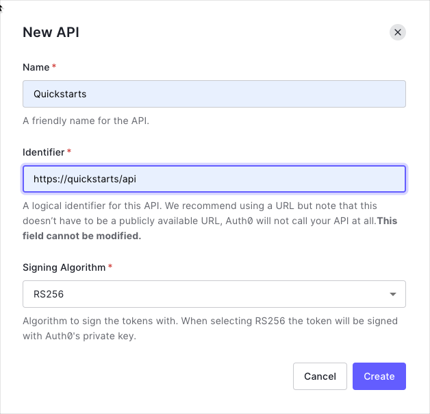 Auth0 Node (Express) API SDK Quickstarts: Authorization