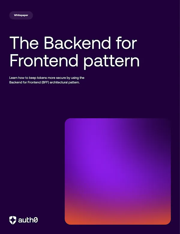 Backend for Frontend (BFF) architectural pattern