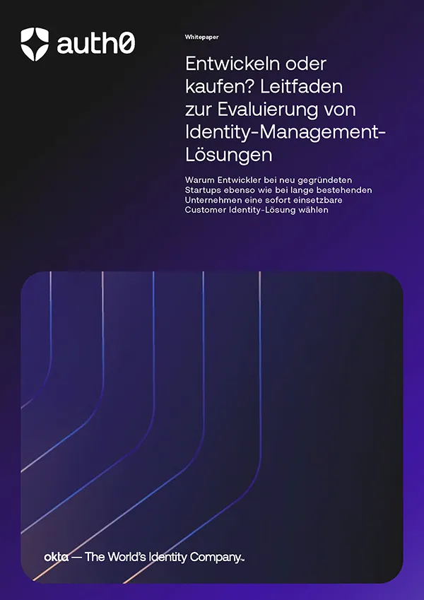 Entwickeln oder kaufen? Leitfaden zur Evaluierung von Identity-Management-Lösungen