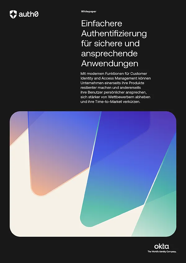 Authentifizierung mit Customer Identity vereinfachen | Auth0