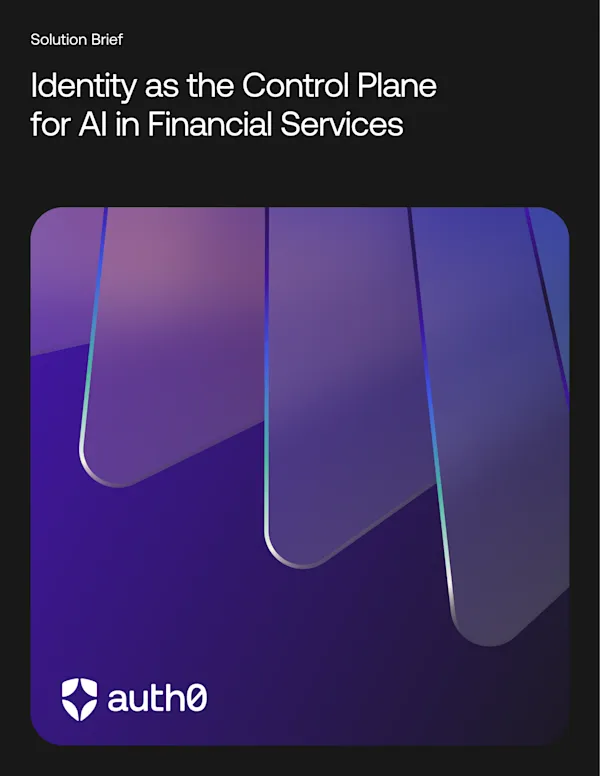 Identity as the Control Plane for AI in Financial Services